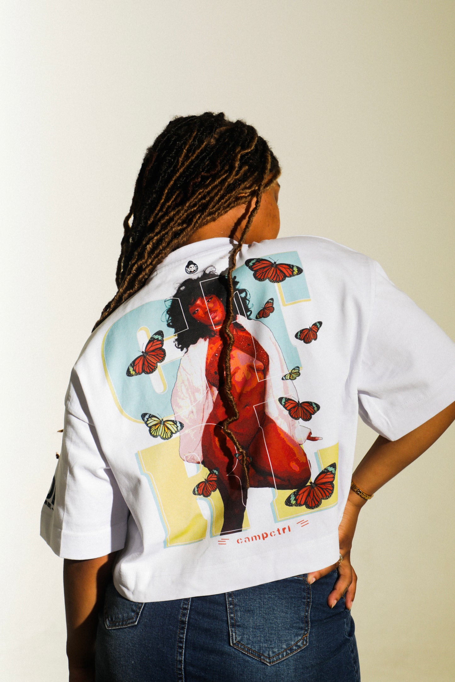 SZA "Camp CTRL" Cropped Top Cream